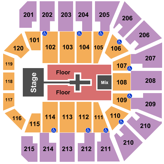 Liacouras Center Seating Chart: TobyMac