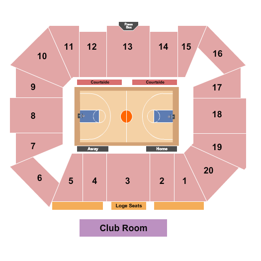 Liberty Arena Seating Chart: Basketball