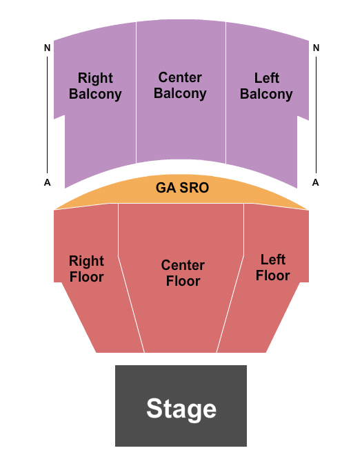 Liberty Hall - KS Seating Chart: Endstage SRO