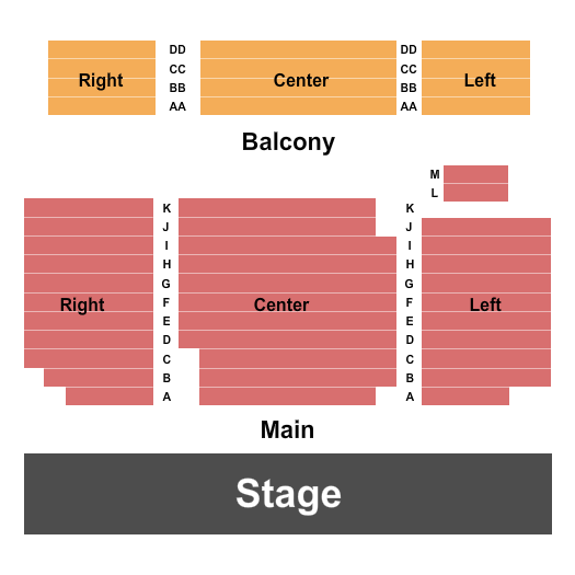 Liberty Theatre - North Bend Seating Chart: Endstage