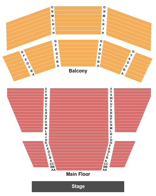 Lied Center For Performing Arts Seating Chart: End Stage