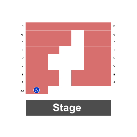 Lifeline Theatre Seating Chart: Endstage