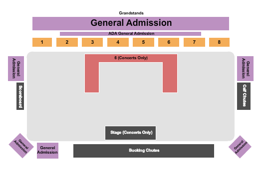 Lincoln County Fairgrounds - WY Seating Chart: Concert