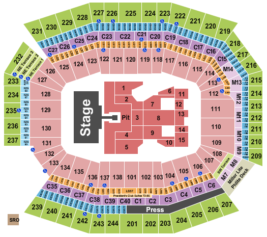 Lincoln Financial Field Seating Chart: Foo Fighters