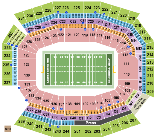 Dallas Cowboys Arena Seating Chart