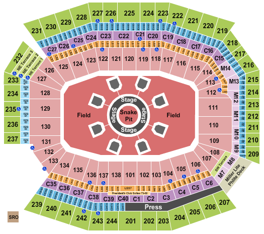 Lincoln Financial Field Seating Chart: Metallica