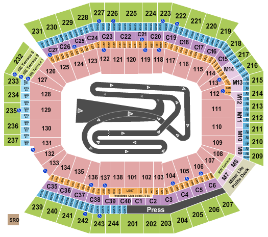 Lincoln Financial Field Seating Chart: AMA Supercross Championship