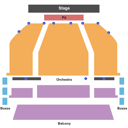 Lincoln Theater at Napa Valley Performing Arts Center Seating Chart