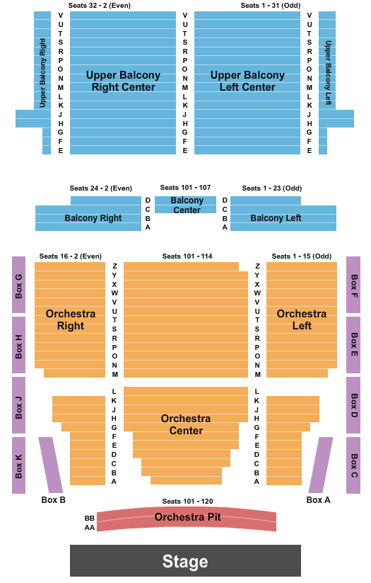 Lincoln Theatre Seating Chart