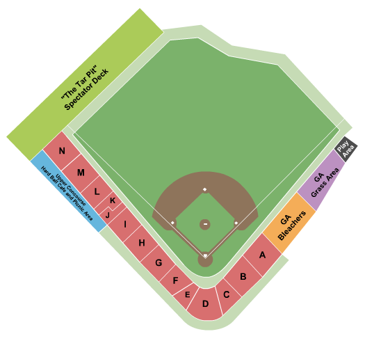 Lindquist Field Seating Chart: Baseball
