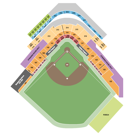 Lindsey Nelson Stadium Seating Chart: Baseball 4