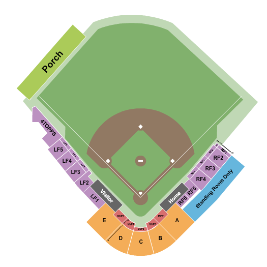 Lindsey Nelson Stadium Seating Chart: Baseball 3