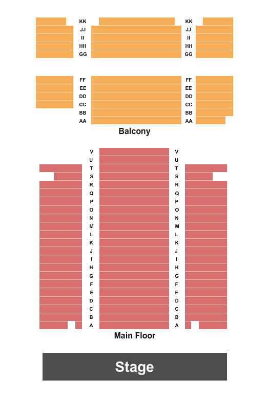 Lions Lincoln Theatre Seating Chart: Endstage