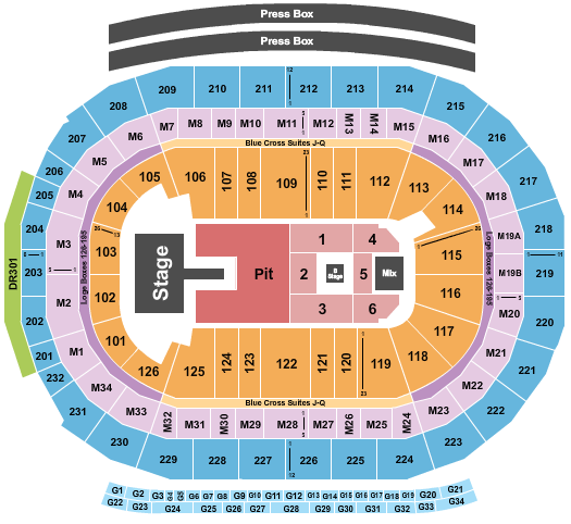 Little Caesars Arena Seating Chart: Alex Warren