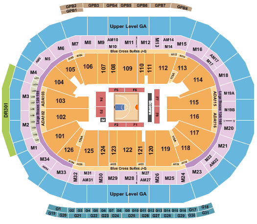 Little Caesars Arena Seating Chart: Basketball - Big3