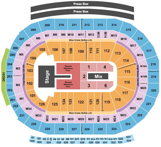 Rogers Arena Vancouver Seating Chart Concert