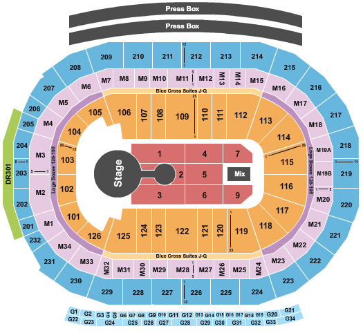Garth Brooks Spokane Arena Seating Chart