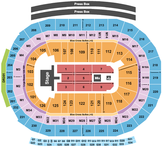 Little Caesars Arena Seating Chart: Bryan Adams