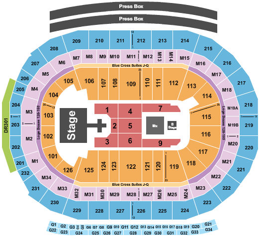 Little Caesars Arena Seating Chart: Def Leppard