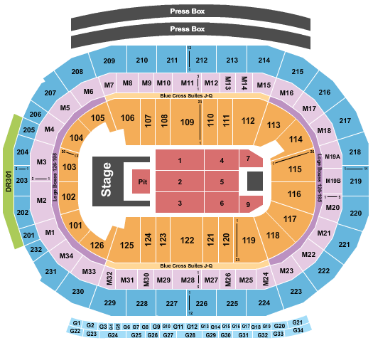 Little Caesars Arena Seating Chart: Doja Cat