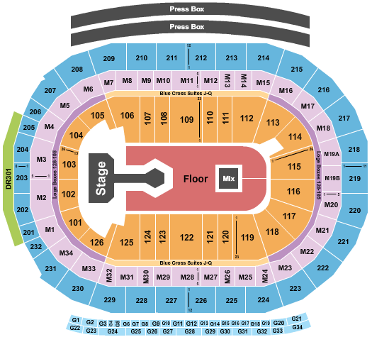 Little Caesars Arena Seating Chart: Don Toliver