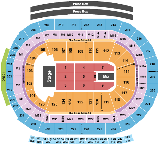 Trans-Siberian Orchestra Little Caesars Arena Seating Chart