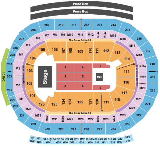 Little Caesars Arena Seating Chart: Endstage 5