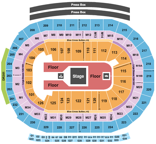 Little Caesars Arena Seating Chart: Forrest Frank