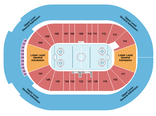 Little Caesars Arena Seating Chart: Hockey GA