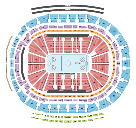 Little Caesars Arena Seating Chart: Hockey