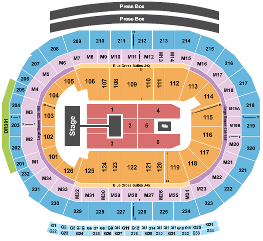 Little Caesars Arena Seating Chart: Kelsea Ballerini