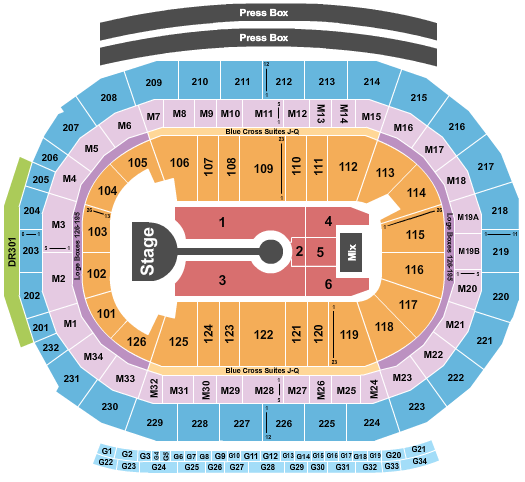 Little Caesars Arena Seating Chart: Lauren Daigle