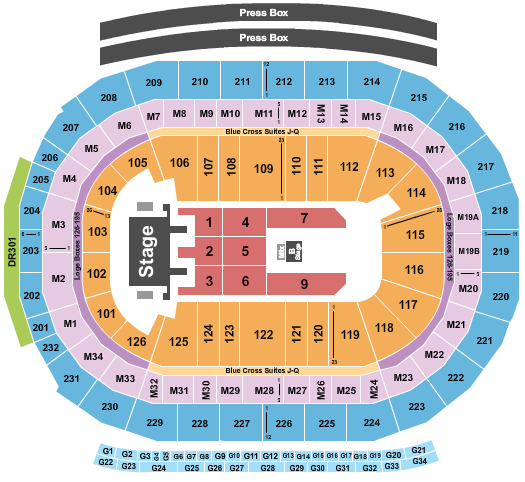 Little Caesars Arena Seating Chart: Mana