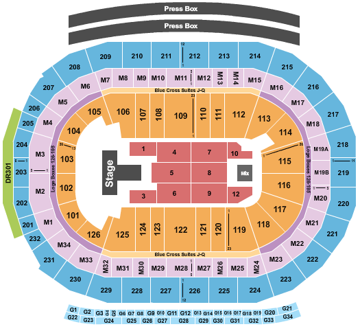 Little Caesars Arena Seating Chart: Maverick City Music