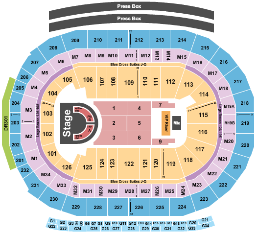 Little Caesars Arena Seating Chart: Megan Thee Stallion