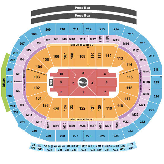 Little Caesars Arena Seating Chart: Nate Bargatze