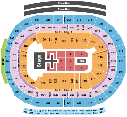 Little Caesars Arena Seating Chart: Phil Wickham