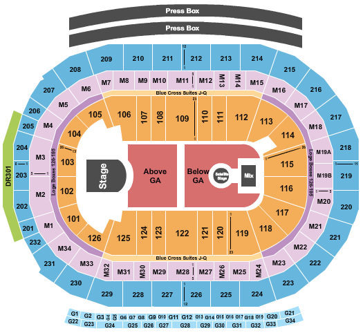Little Caesars Arena Seating Chart: Phoebe Bridgers