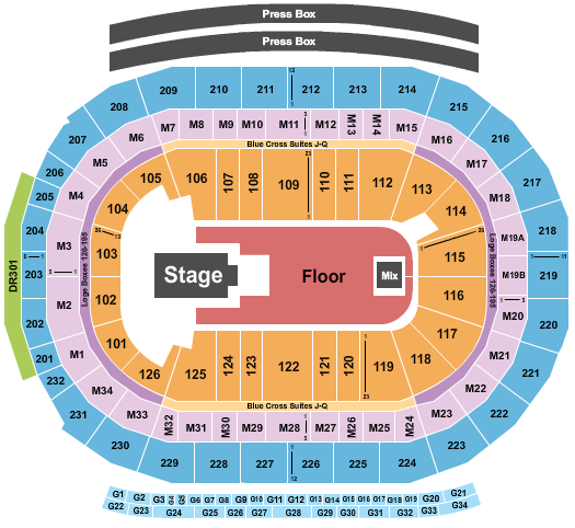 Little Caesars Arena Seating Chart: Playboi Carti
