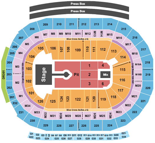 Little Caesars Arena Seating Chart: Sabrina Carpenter