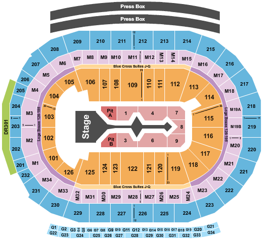 Little Caesars Arena Seating Chart: Shakira