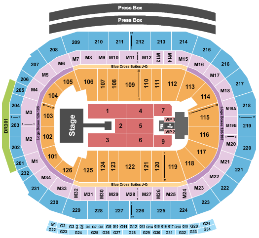 Little Caesars Arena Seating Chart: Summer Walker