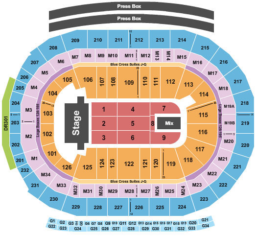 Little Caesars Arena Seating Chart: TSO