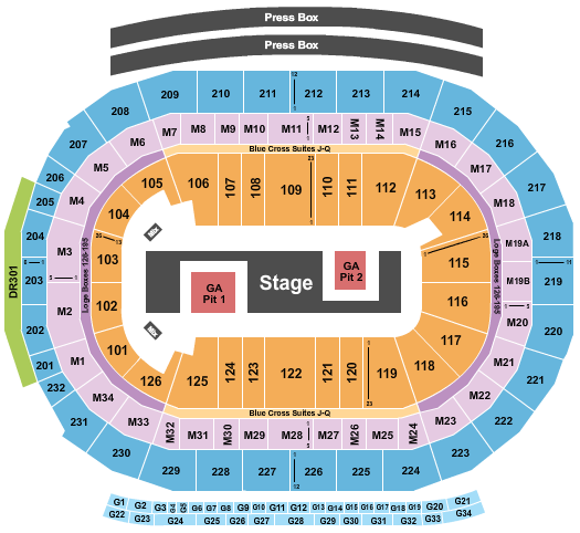 Little Caesars Arena Seating Chart: TWICE