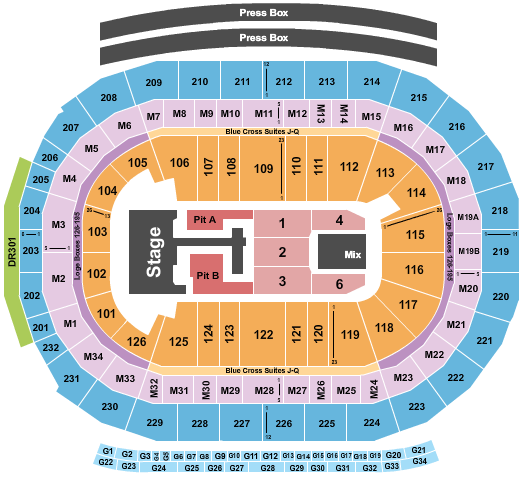 Little Caesars Arena Seating Chart: Teddy Swims