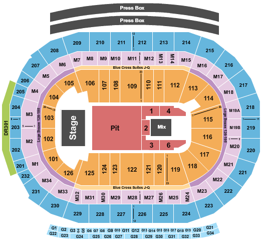 Little Caesars Arena Seating Chart: The Neighbourhood