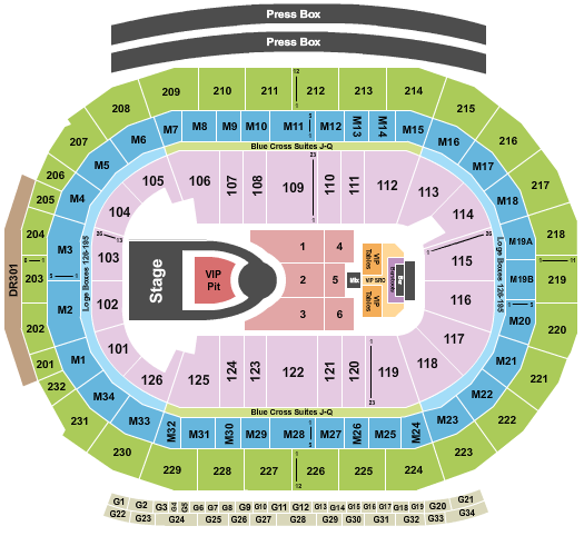 Little Caesars Arena Seating Chart: Usher 2