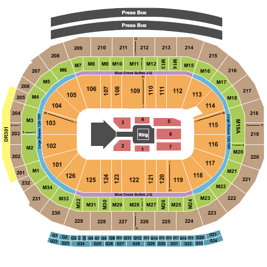Greensboro Arena Seating Chart