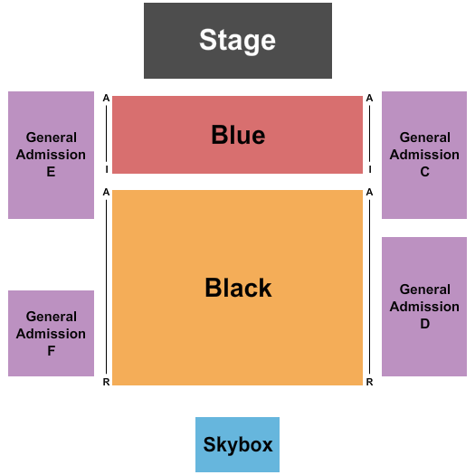 Little Creek Casino Resort Seating Chart: End Stage 2