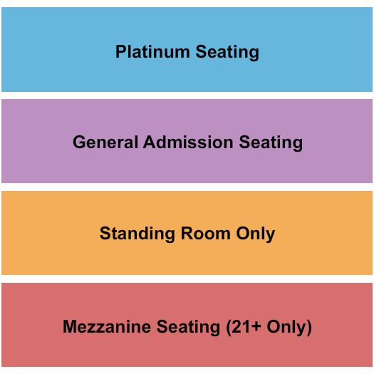 Little Rock Hall - AR Seating Chart: Platinum/GA/Mezz